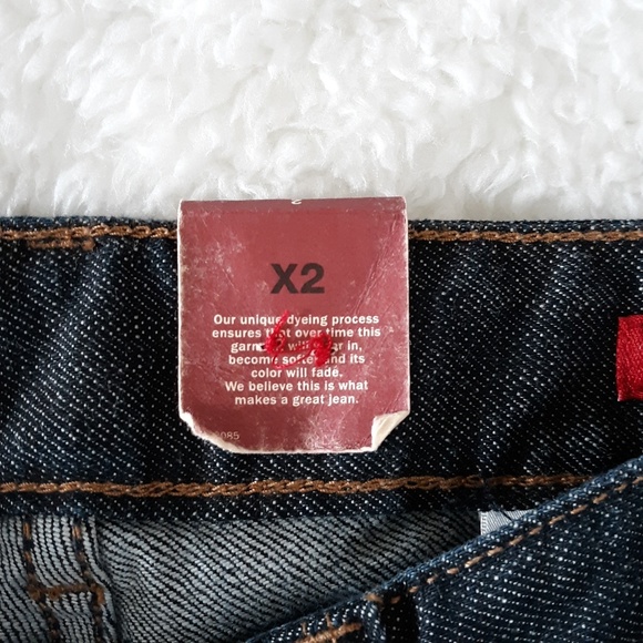X2 Low Rise Crop Dark Wash Denim Blue Jeans Sz 2 - Picture 4 of 8
